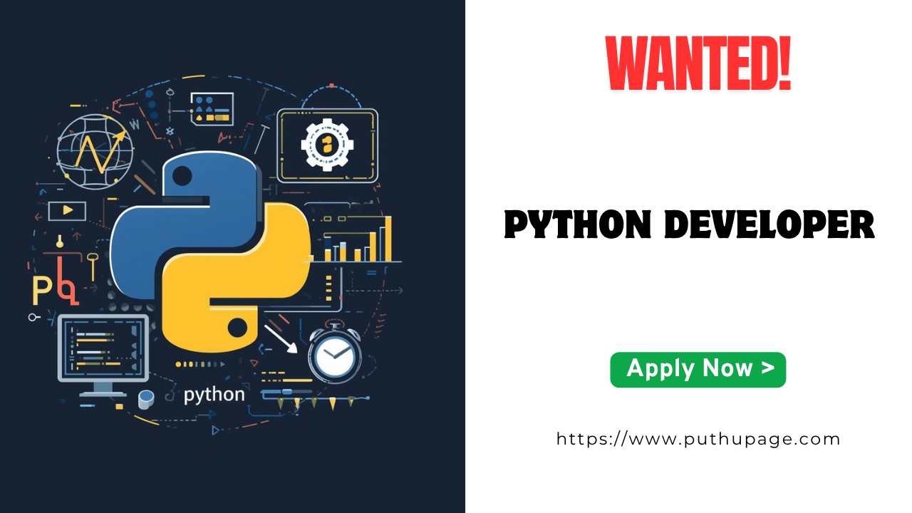 You are currently viewing Technopark-இல் GNX Digital Solutions நிறுவனத்தில் Python Developer வேலை வாய்ப்பு (2–4 ஆண்டு அனுபவம்)