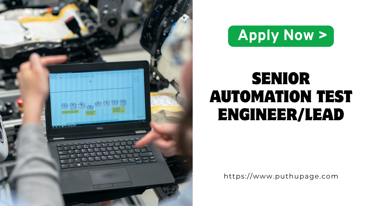 Read more about the article Senior Automation Test Engineer/Lead – SE-Mentor Solutions (P) Ltd வேலை வாய்ப்பு