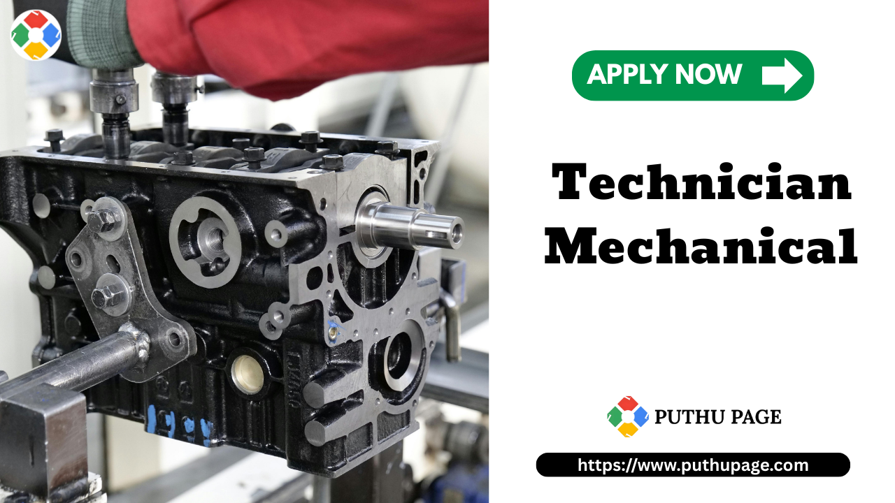 Read more about the article Technician Mechanical வேலை வாய்ப்பு – VINVISH TECHNOLOGIES (P) Ltd, Technopark, Thiruvananthapuram