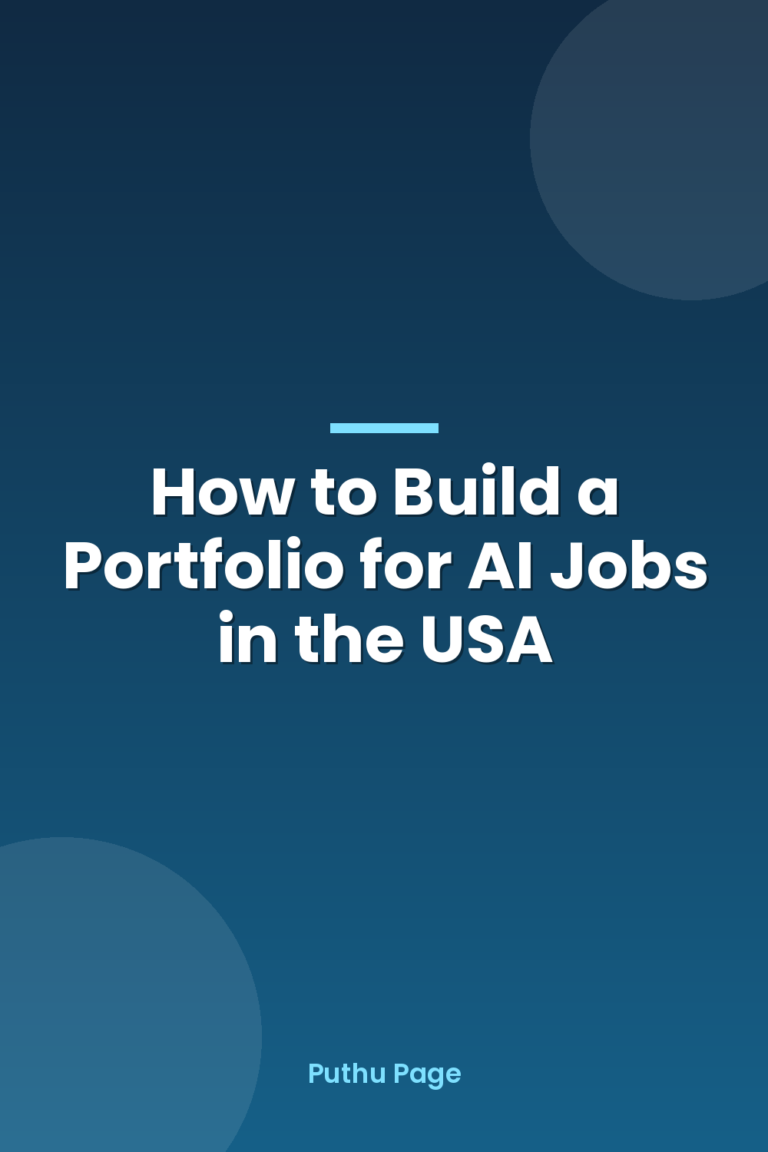 How to Build a Portfolio for AI Jobs in the USA